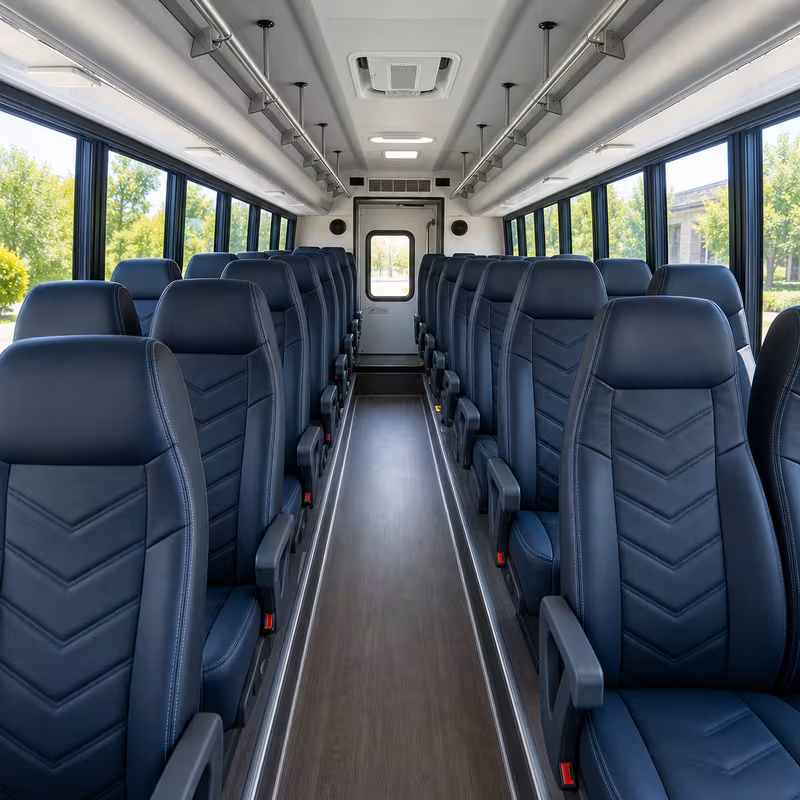 15-35 Passenger Minibus Interior