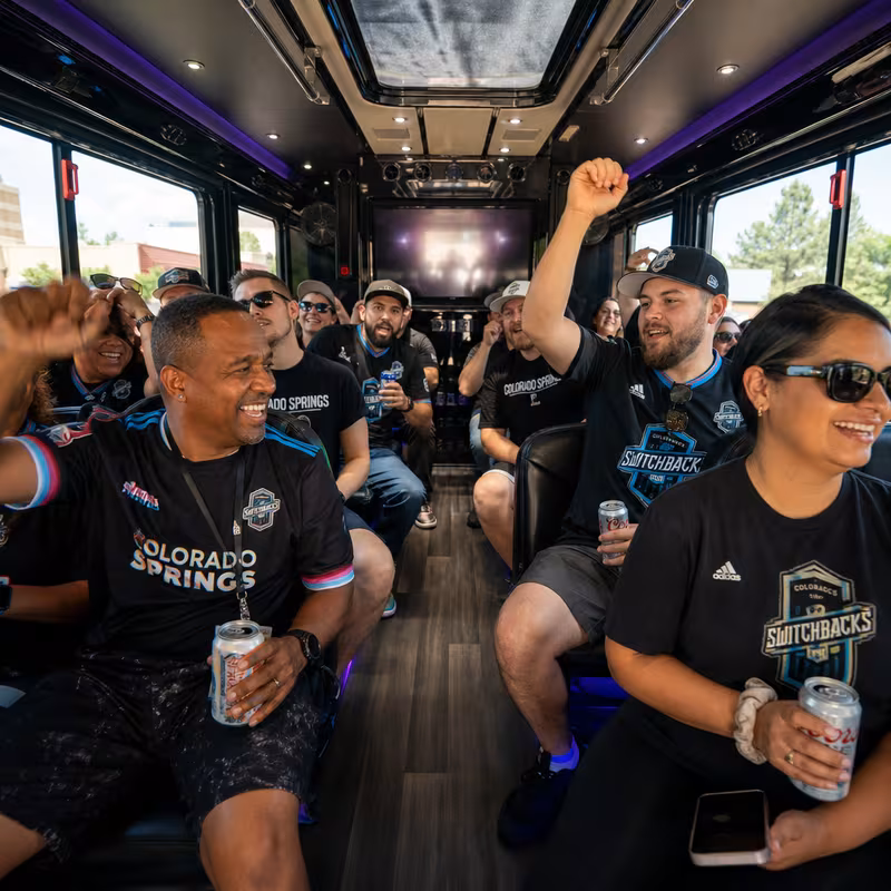 Colorado Springs Sporting Event Transportation fleet vehicle