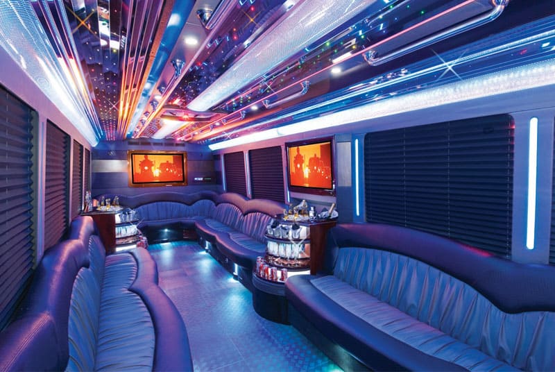 Westminster 20 Passenger Party Bus Interior