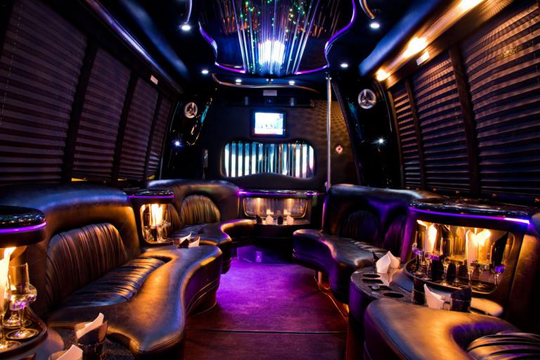 Castle Rock 22 Passenger Party Bus Interior