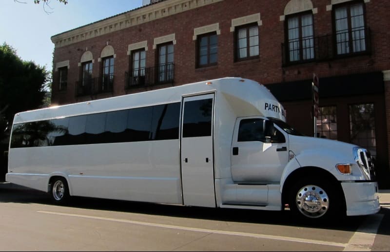 Castle Rock 30 Passenger Party Bus White
